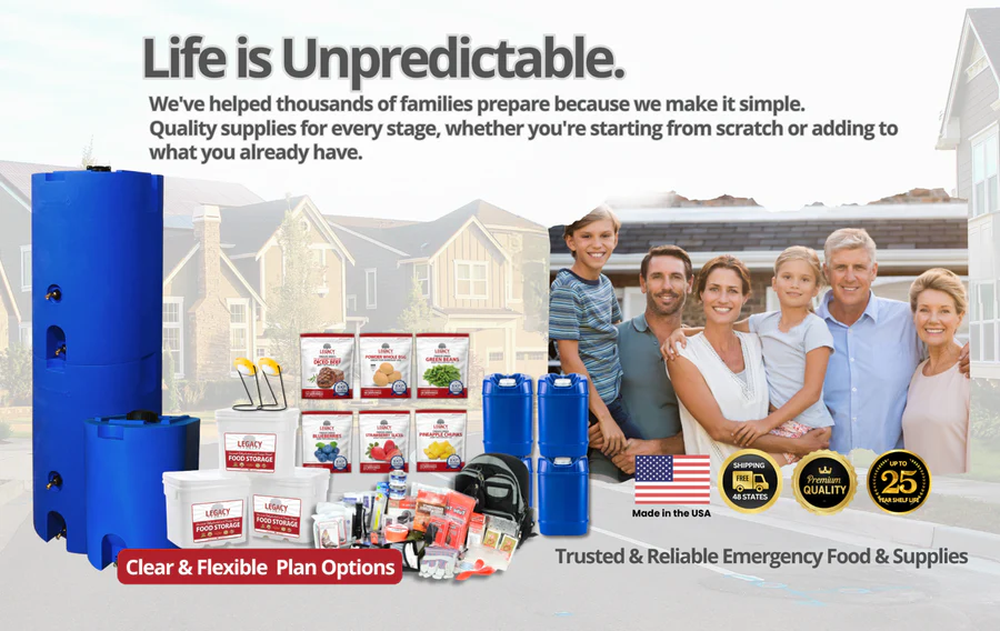 Legacy Food Storage Site-Wide Sale